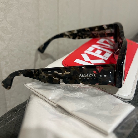 NEW Kenzo Paris Unisex Camouflage Camo 51mm Cateye Sunglasses - Picture 11 of 16